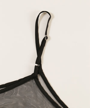 ギャザーフリルシアーワンピ