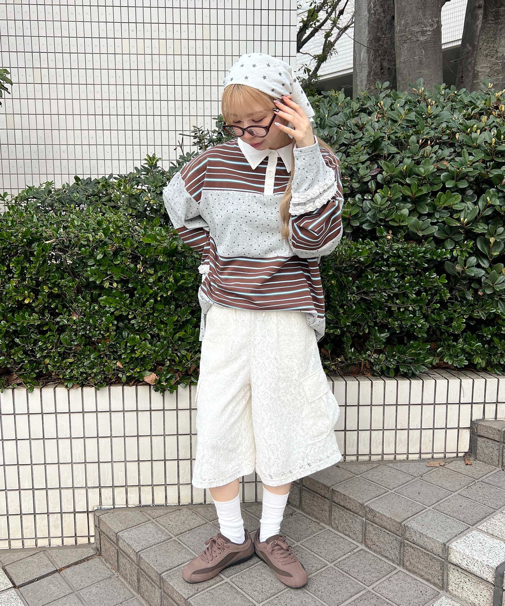 ホワイト モデル：160㎝ F着用