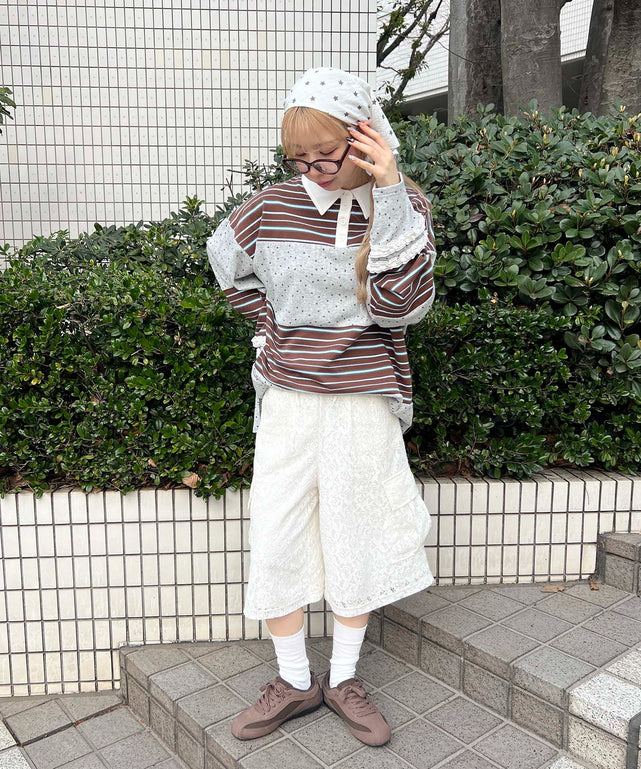 ホワイト モデル：160㎝ F着用