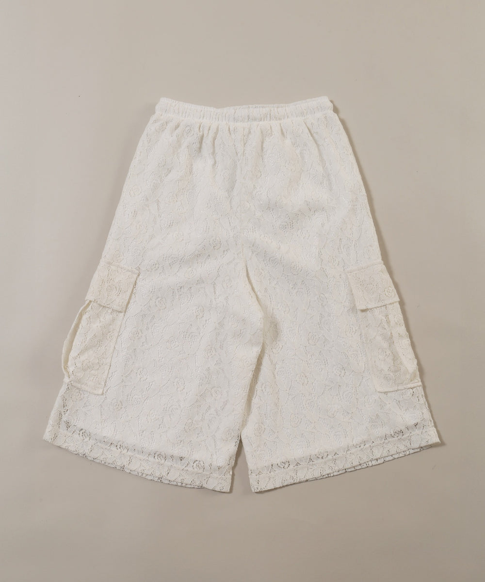 レースカーゴハーフパンツ