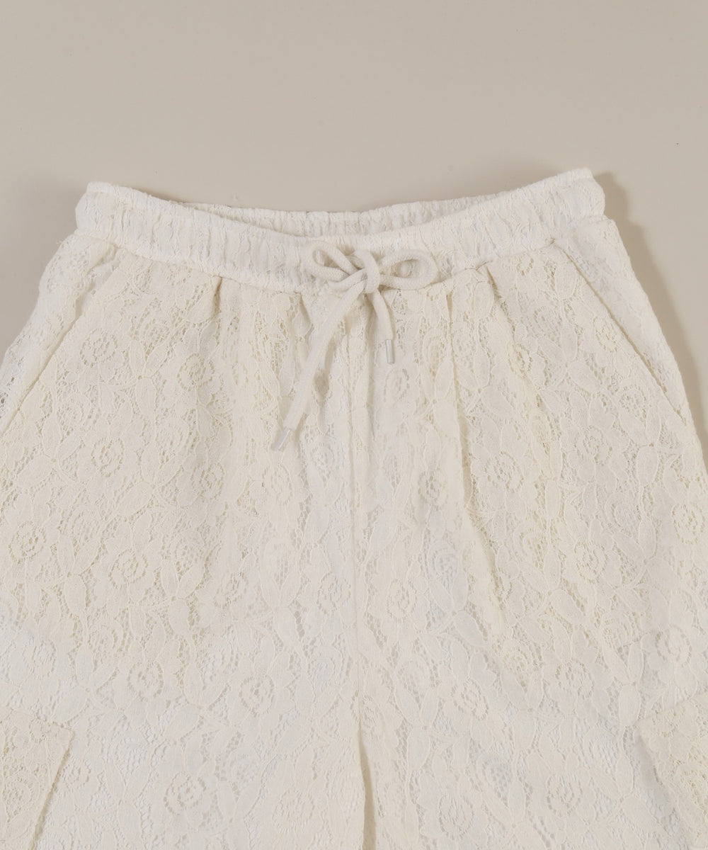 レースカーゴハーフパンツ