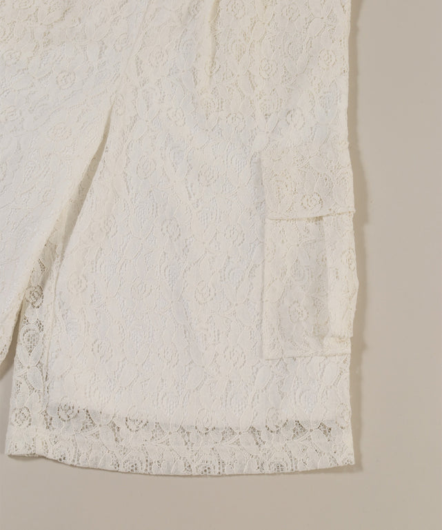 レースカーゴハーフパンツ