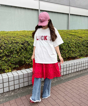 ホワイト モデル：155㎝ F着用