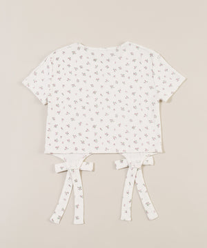 リトルフラワーWリボンTシャツ