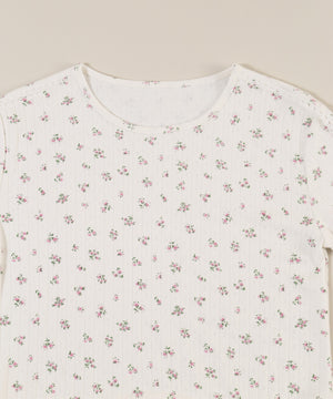 リトルフラワーWリボンTシャツ
