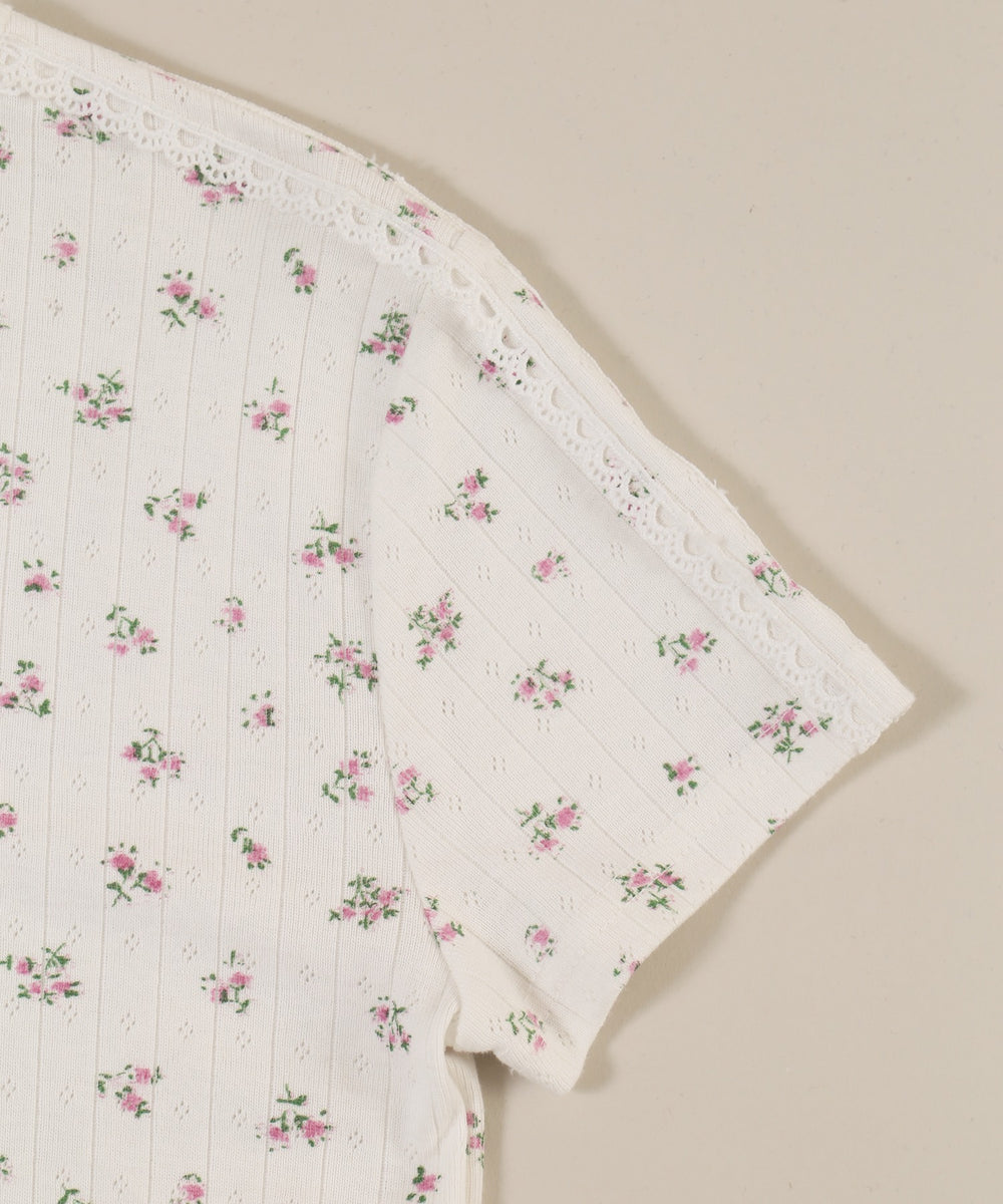 リトルフラワーWリボンTシャツ