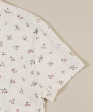 リトルフラワーWリボンTシャツ