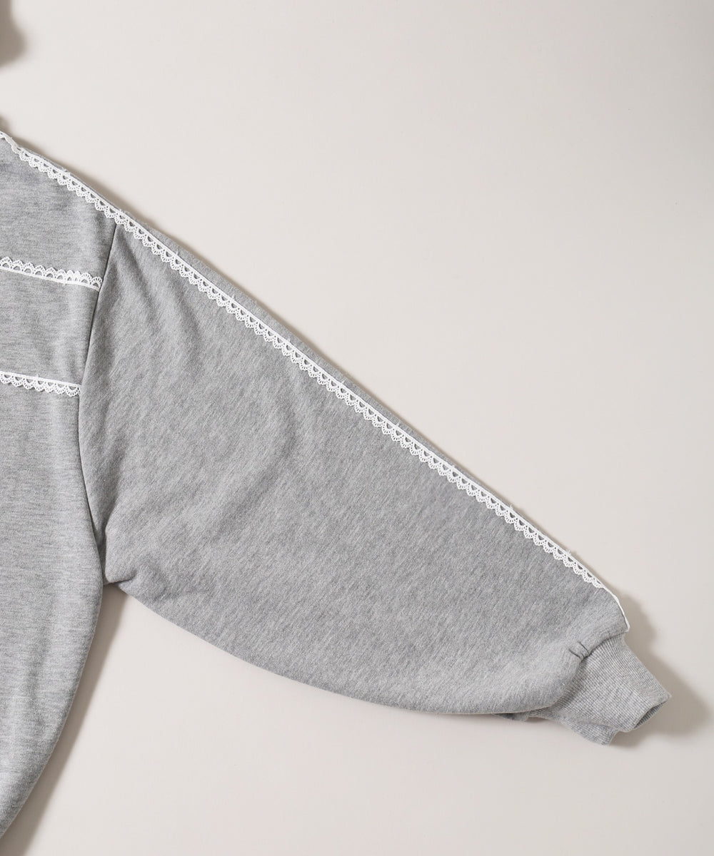 ドットパッチワークジップパーカー