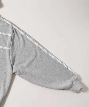 ドットパッチワークジップパーカー