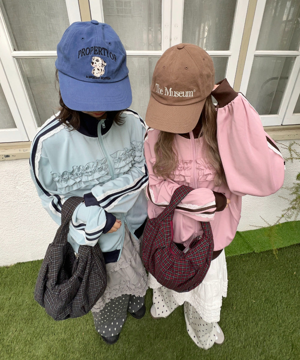 フリルギャザートラックジャケット