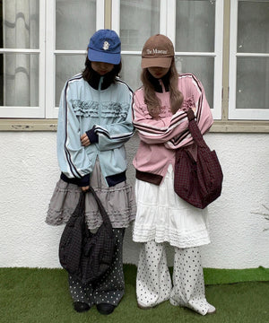 フリルギャザートラックジャケット