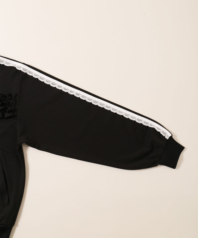 フリルギャザートラックジャケット