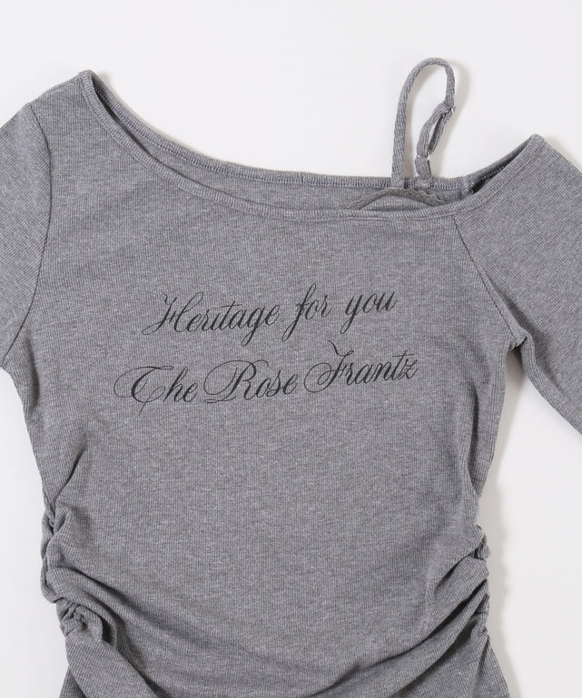 メッセージワンショルロンT