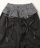 チェックレイヤードワイドパンツ