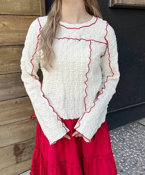 ホワイトアイボリー モデル：160㎝ F着用