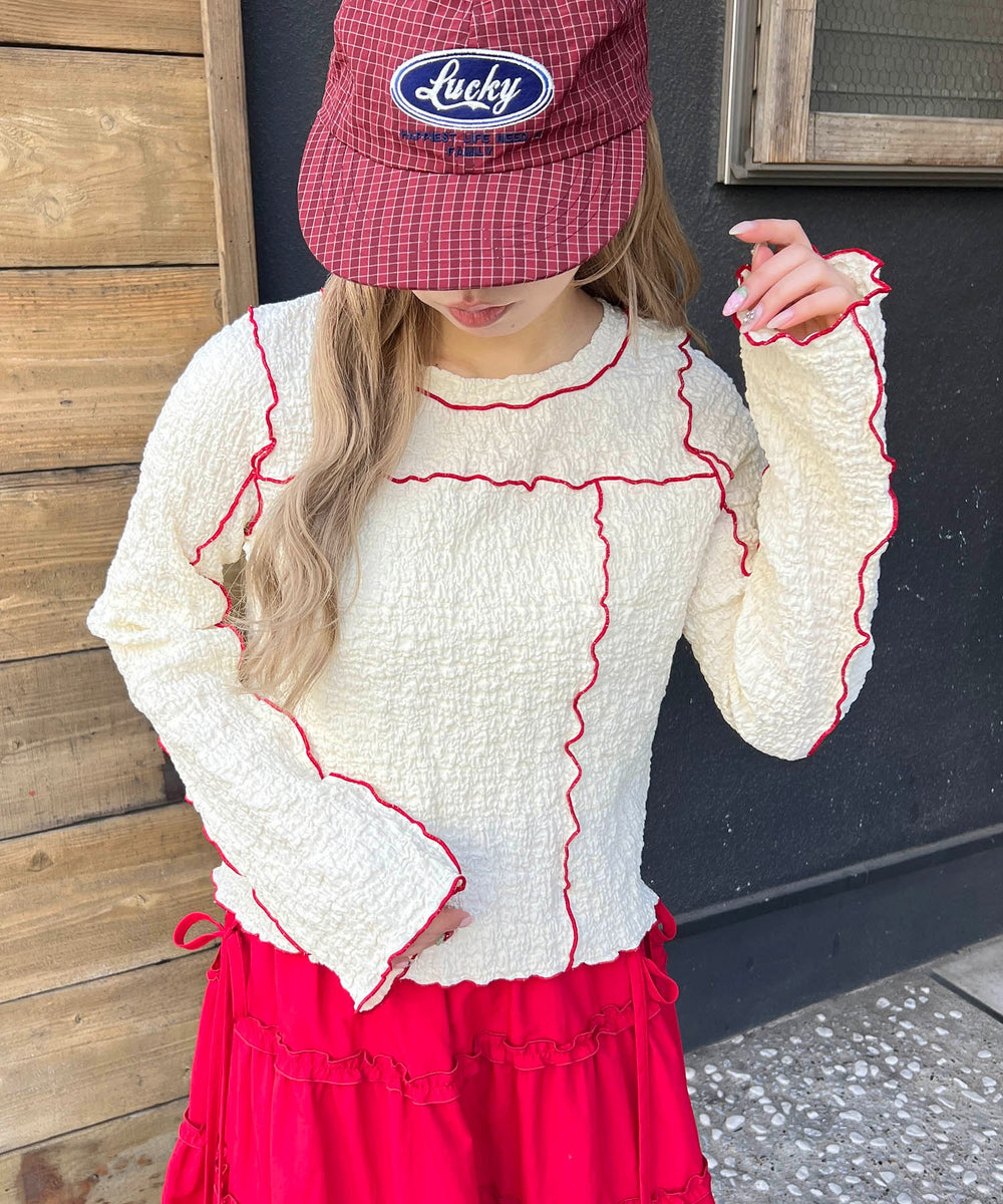 ホワイトアイボリー モデル：160㎝ F着用