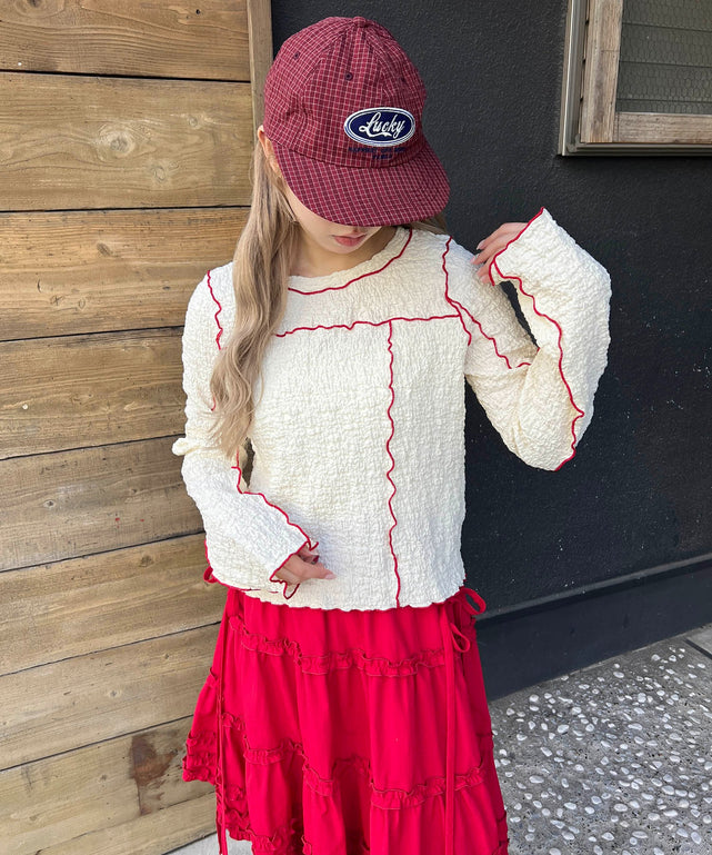 ホワイトアイボリー モデル：160㎝ F着用