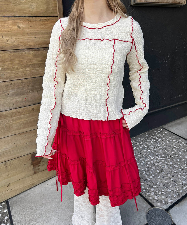 ホワイトアイボリー モデル：160㎝ F着用