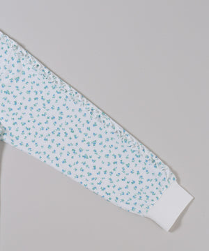 フリルラインフラワーワッフルロンT