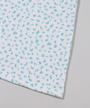 フリルラインフラワーワッフルロンT