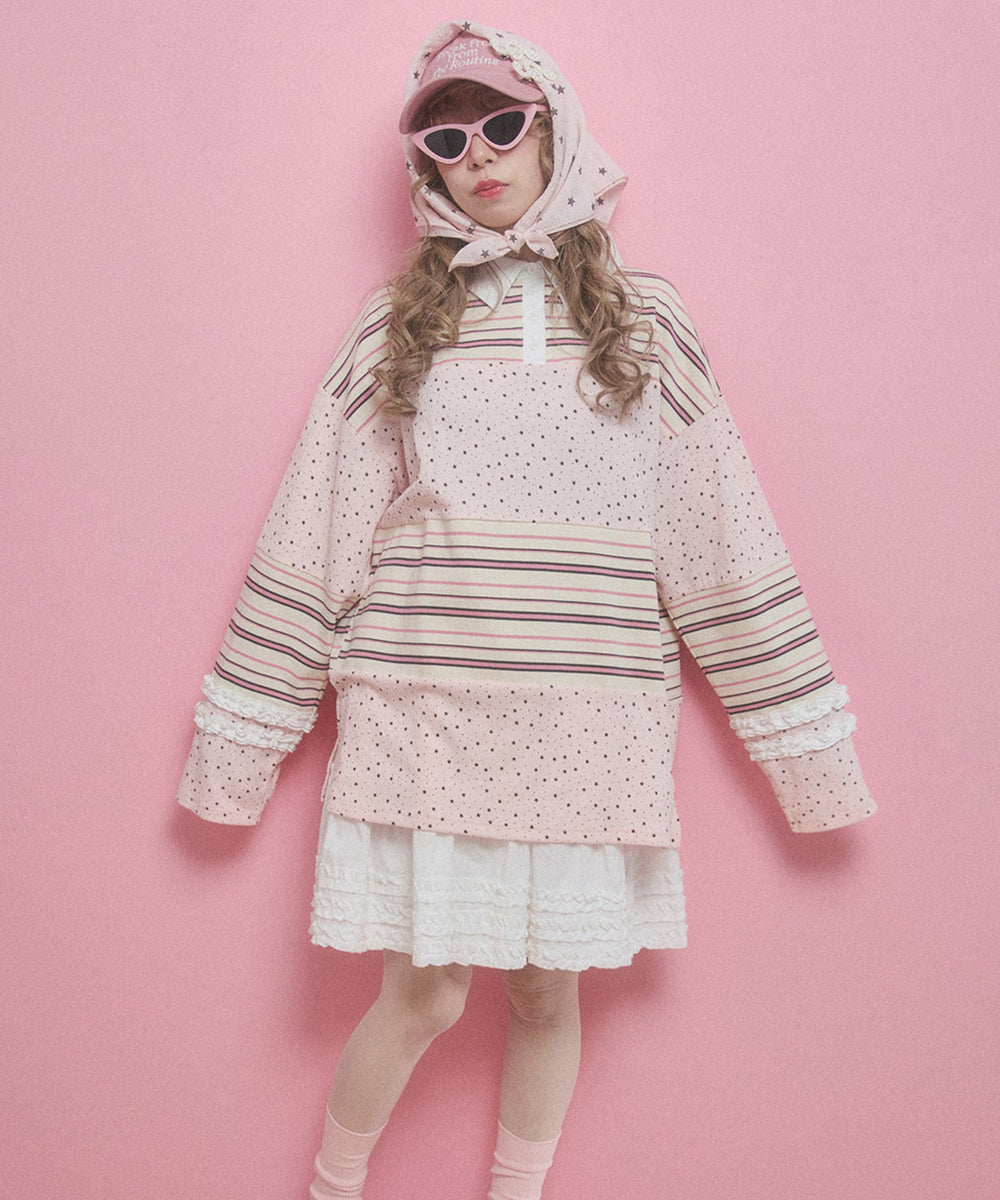 ピンク モデル：160㎝ F着用