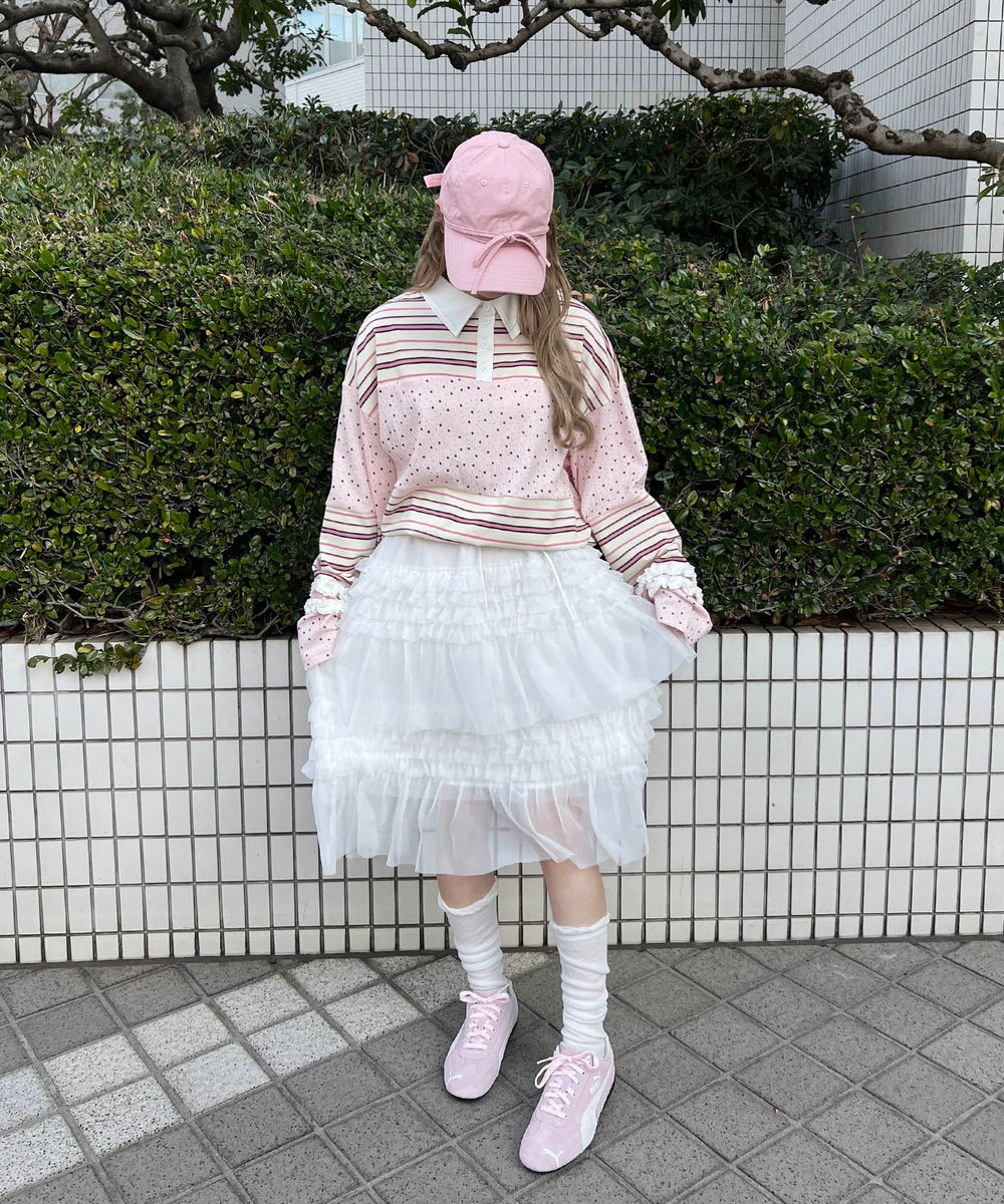 ピンク モデル：160㎝ F着用