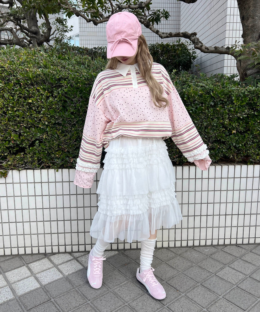 ピンク モデル：160㎝ F着用