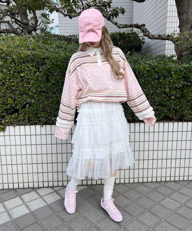 ピンク モデル：160㎝ F着用