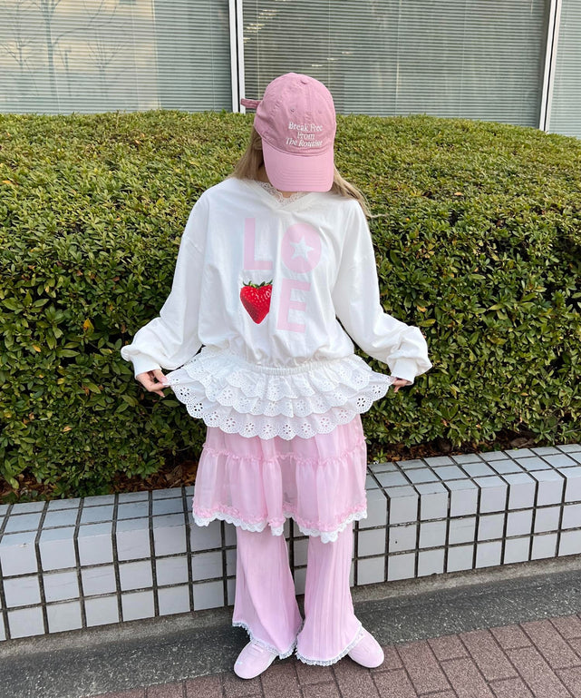 ピンク モデル：160㎝ F着用