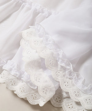 シアーレースミドルスカート