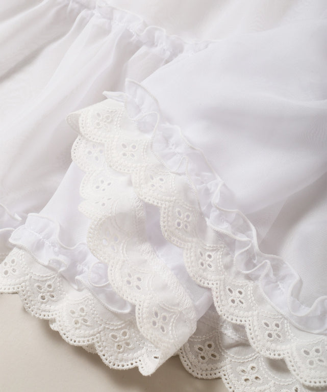 シアーレースミドルスカート