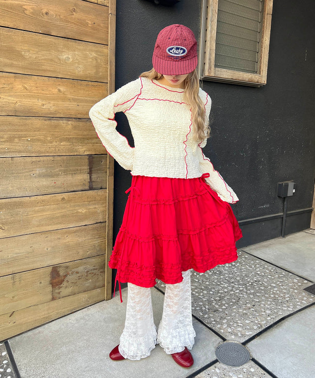 レッド モデル：160㎝ F着用