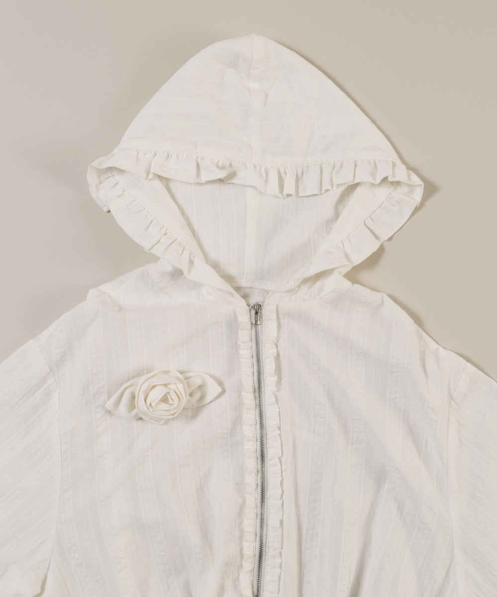ローズモチーフシアーパーカー