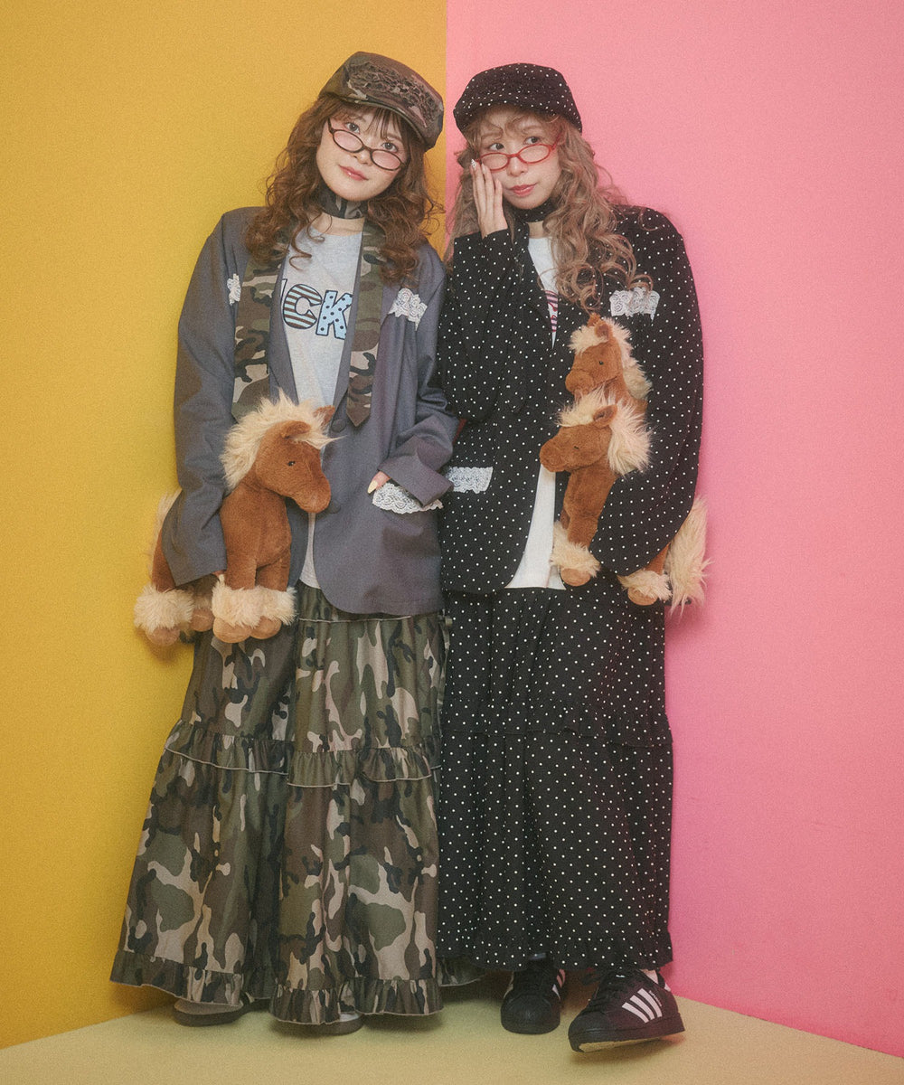 アソートフリルティアードロングスカート