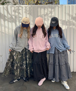 アソートフリルティアードロングスカート