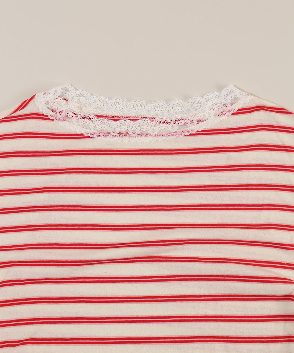 レースパイピングオフショルビッグT