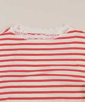 レースパイピングオフショルビッグT