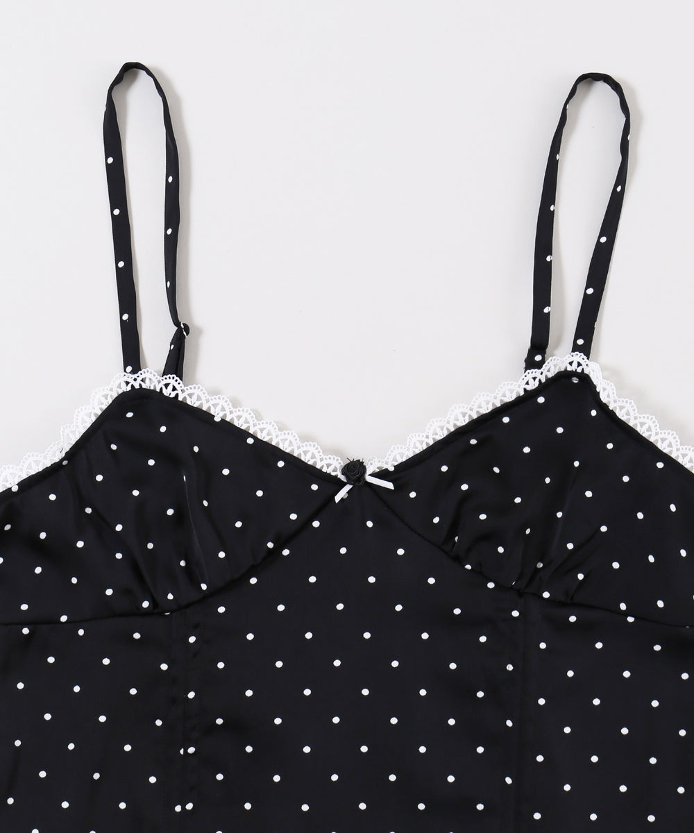 ドロストドットキャミワンピ