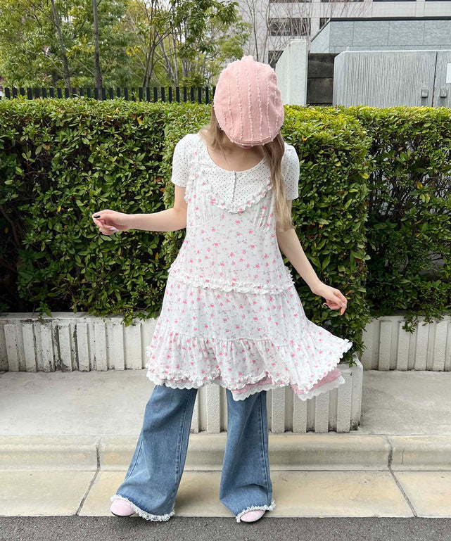 ピンク モデル：160㎝ F着用