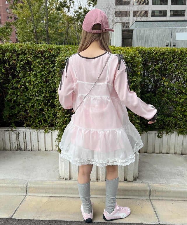 ホワイト モデル：160㎝ F着用