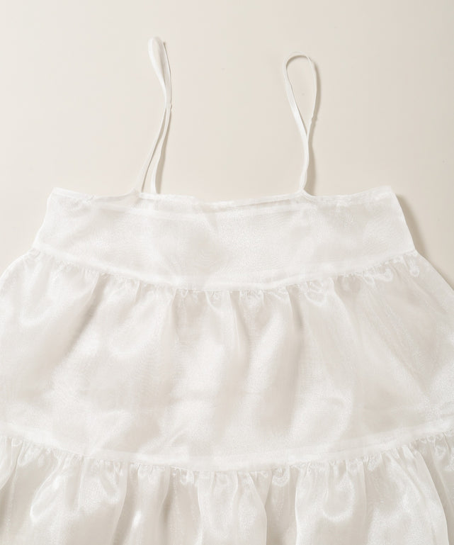 シアーフリルキャミワンピース