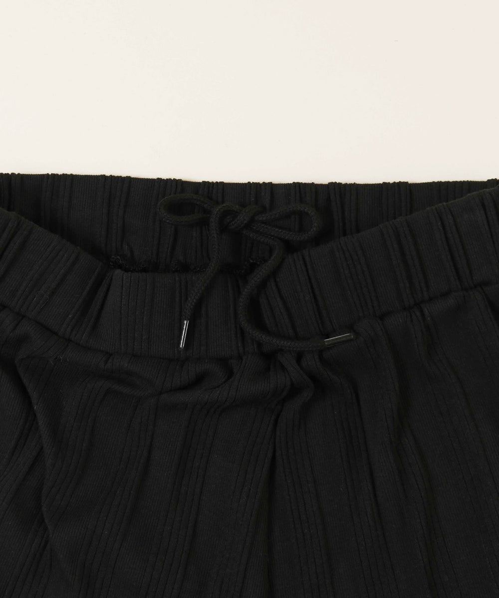 レースヘムワイドパンツ