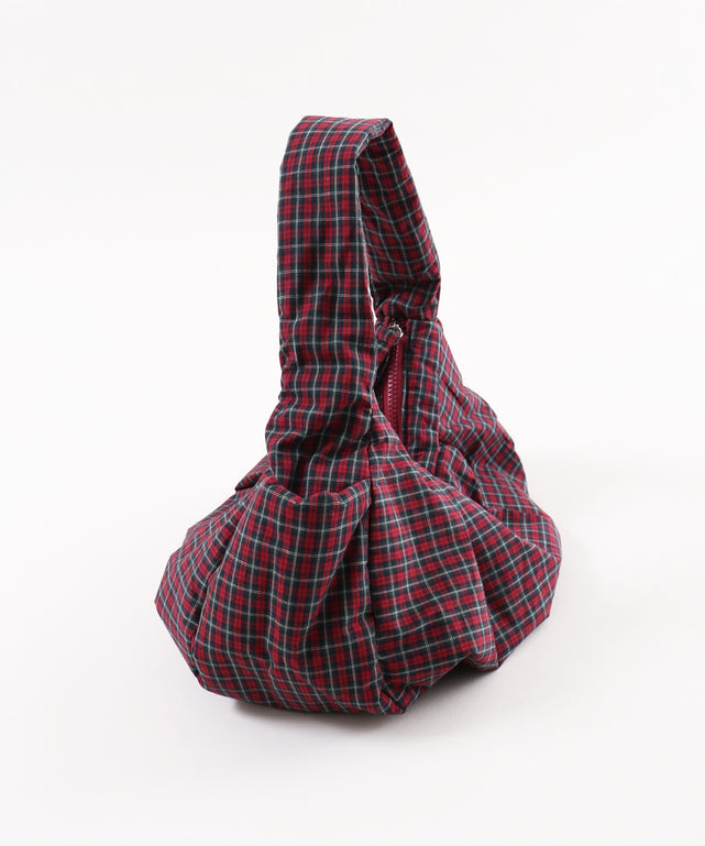 チェックパディングバッグ