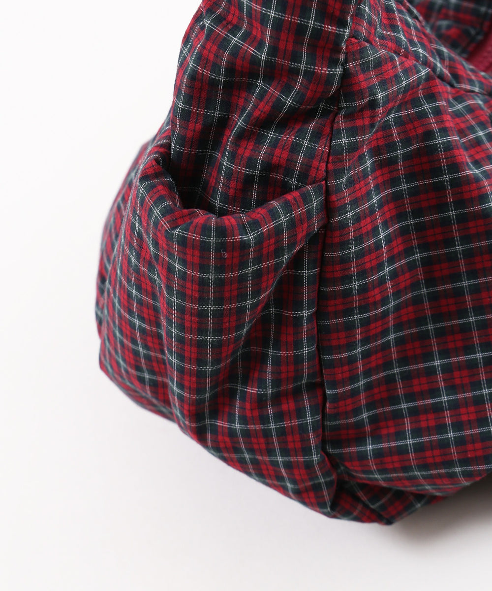 チェックパディングバッグ