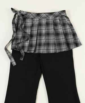 プリーツセットフレアパンツ