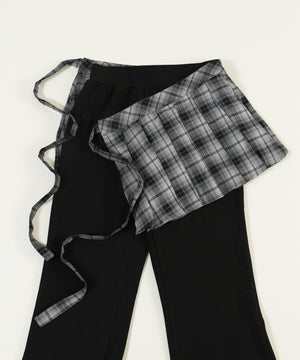 プリーツセットフレアパンツ