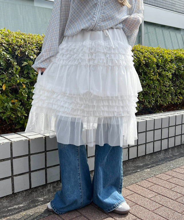 フリルシアーミドルスカート – WEGO ONLINE STORE