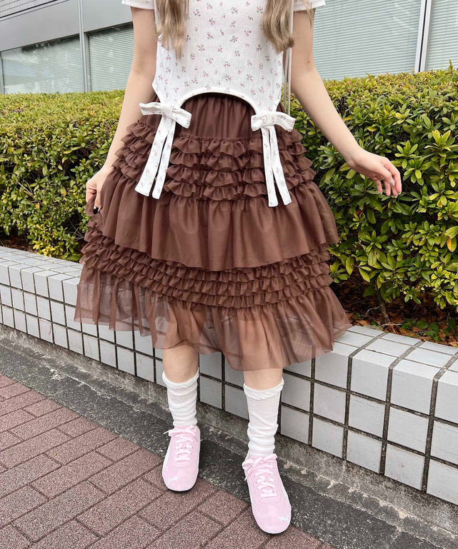 フリルシアーミドルスカート – WEGO ONLINE STORE