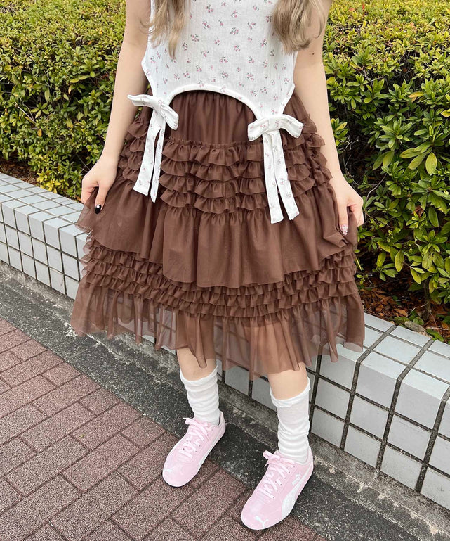 フリルシアーミドルスカート – WEGO ONLINE STORE