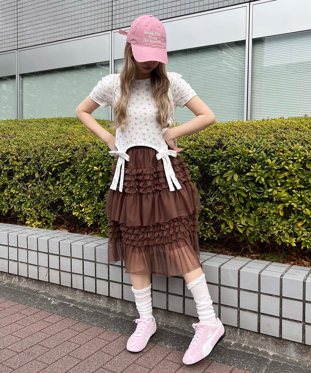 フリルシアーミドルスカート – WEGO ONLINE STORE